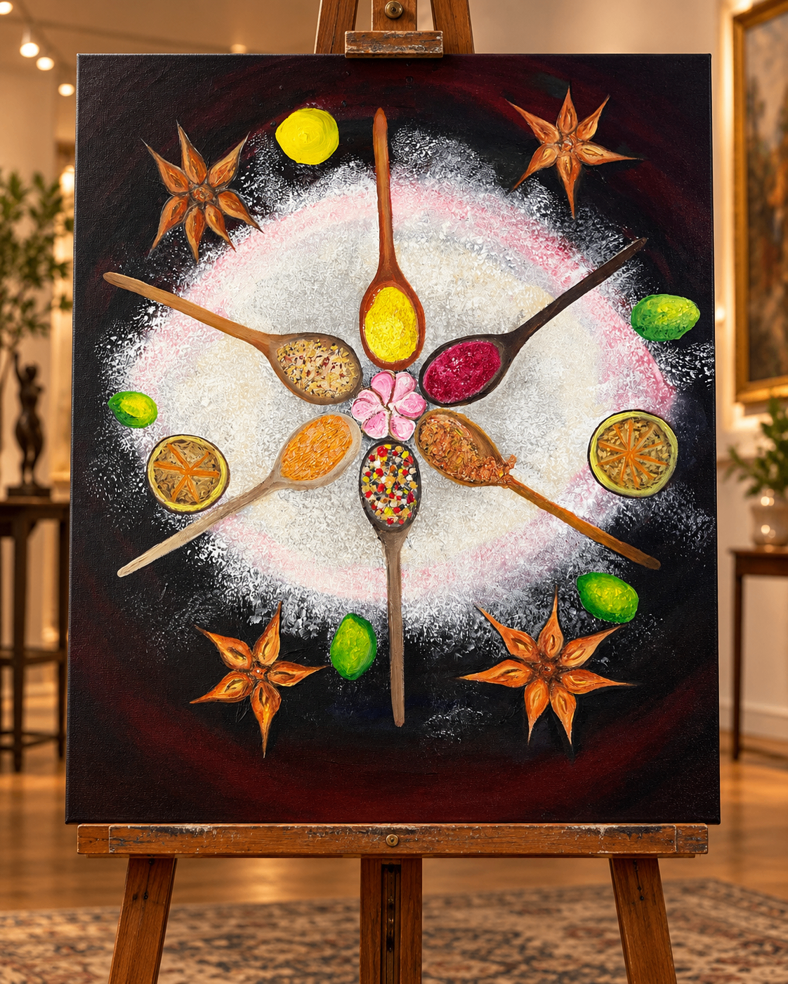 Kitchen ZEN — Easel/studio presentation